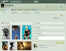 Tablet Screenshot of devil-bunnie.deviantart.com