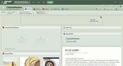 Desktop Screenshot of celestialpanther.deviantart.com