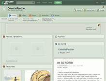 Tablet Screenshot of celestialpanther.deviantart.com