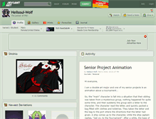 Tablet Screenshot of hellsoul-wolf.deviantart.com