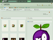 Tablet Screenshot of lead-exile.deviantart.com