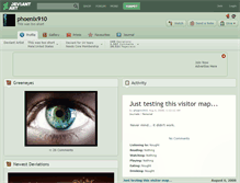 Tablet Screenshot of phoenix910.deviantart.com