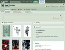 Tablet Screenshot of doug-wheatley.deviantart.com