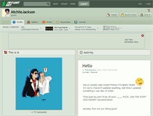 Tablet Screenshot of michiiejackson.deviantart.com