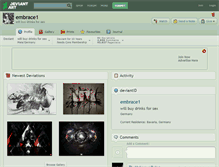 Tablet Screenshot of embrace1.deviantart.com