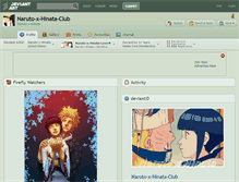 Tablet Screenshot of naruto-x-hinata-club.deviantart.com