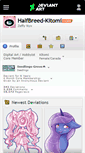 Mobile Screenshot of halfbreed-kitomi.deviantart.com