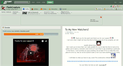 Desktop Screenshot of fleshcreature.deviantart.com
