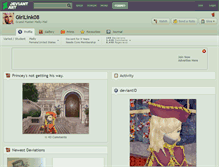Tablet Screenshot of girllink08.deviantart.com