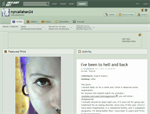 Tablet Screenshot of nyrcallahan24.deviantart.com