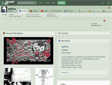 Tablet Screenshot of ephica.deviantart.com