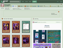 Tablet Screenshot of frenze01.deviantart.com