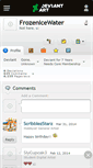 Mobile Screenshot of frozenicewater.deviantart.com