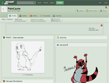 Tablet Screenshot of pokecaune.deviantart.com