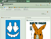 Tablet Screenshot of beatsthekangaroo.deviantart.com