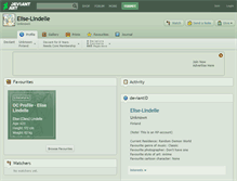 Tablet Screenshot of elise-lindelle.deviantart.com