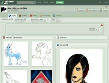 Tablet Screenshot of kuronezumi-666.deviantart.com
