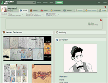 Tablet Screenshot of menami.deviantart.com