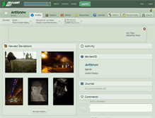 Tablet Screenshot of antisnow.deviantart.com