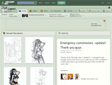 Tablet Screenshot of laenri.deviantart.com