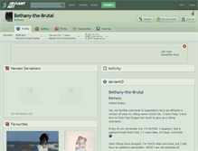 Tablet Screenshot of bethany-the-brutal.deviantart.com