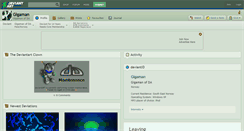 Desktop Screenshot of gigaman.deviantart.com