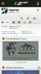 Mobile Screenshot of gigaman.deviantart.com