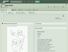 Tablet Screenshot of kona-izumi.deviantart.com