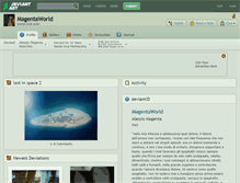 Tablet Screenshot of magentaworld.deviantart.com