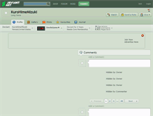 Tablet Screenshot of kurohimemizuki.deviantart.com