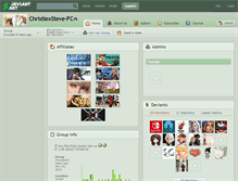 Tablet Screenshot of christiexsteve-fc.deviantart.com