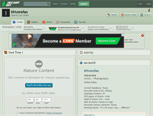 Tablet Screenshot of khvorefan.deviantart.com