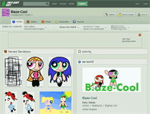 Tablet Screenshot of blaze-cool.deviantart.com