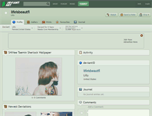 Tablet Screenshot of lifeisbeautfl.deviantart.com