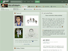 Tablet Screenshot of nick-left4dead.deviantart.com