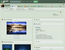Tablet Screenshot of bcyclon.deviantart.com
