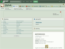 Tablet Screenshot of kittydude.deviantart.com