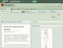 Tablet Screenshot of nutmegwrites.deviantart.com
