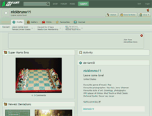 Tablet Screenshot of nickbruno11.deviantart.com