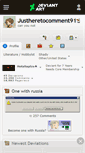 Mobile Screenshot of justheretocomment91.deviantart.com