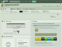 Tablet Screenshot of justheretocomment91.deviantart.com