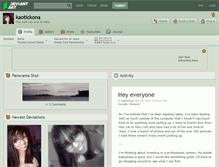 Tablet Screenshot of kaotickona.deviantart.com