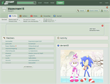 Tablet Screenshot of blazecream18.deviantart.com