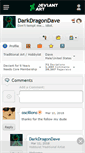 Mobile Screenshot of darkdragondave.deviantart.com