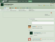 Tablet Screenshot of darkdragondave.deviantart.com