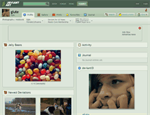 Tablet Screenshot of glute.deviantart.com
