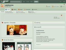 Tablet Screenshot of ladyseneres.deviantart.com
