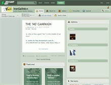 Tablet Screenshot of irongallink.deviantart.com