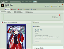 Tablet Screenshot of clamp-club.deviantart.com