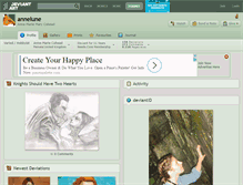 Tablet Screenshot of annelune.deviantart.com